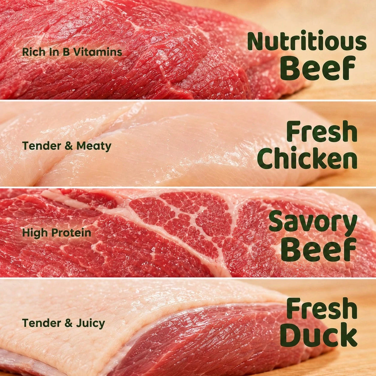 Teuteur Dog Treat Variety Pack – Chicken, Duck & Beef Jerky Snacks for Training & Daily Rewards