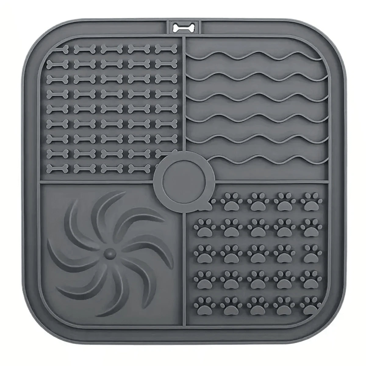 Silicone lick mat for dog training and calming