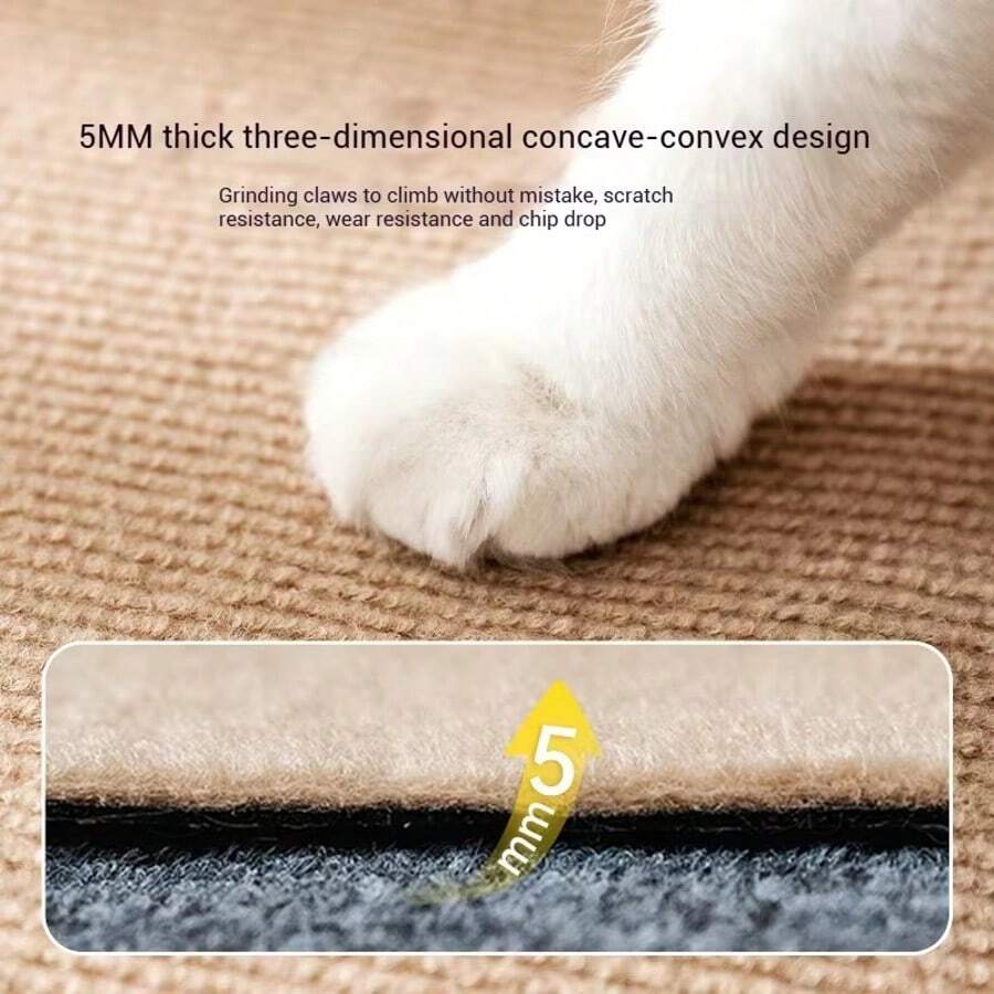 Cuttable self-adhesive cat scratch pad sofa and furniture protector - image 4