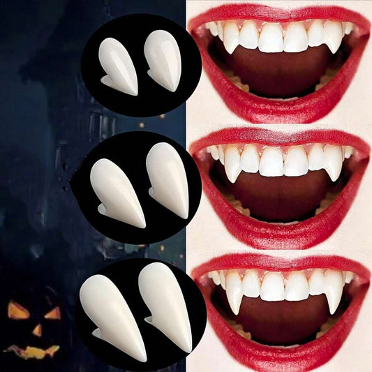 Adult Vampire Fangs Accessory, Realistic Vampire Teeth For Men And Women, Halloween Party Body Acces