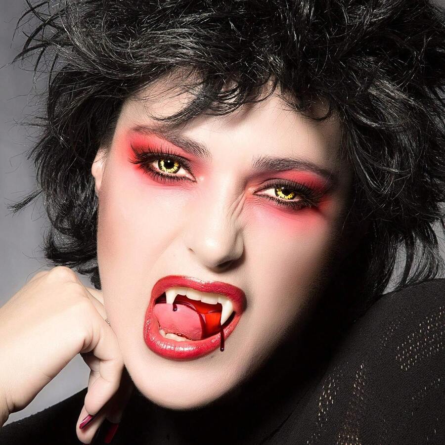 Adult Vampire Fangs Accessory, Realistic Vampire Teeth For Men And Women, Halloween Party Body Acces