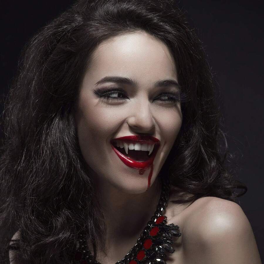 Adult Vampire Fangs Accessory, Realistic Vampire Teeth For Men And Women, Halloween Party Body Acces