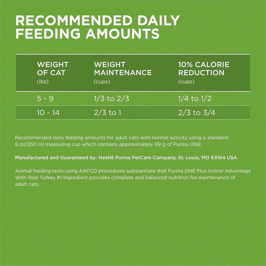 Purina ONE Indoor Advantage natural low fat weight control dry cat food 3.5 lb bag