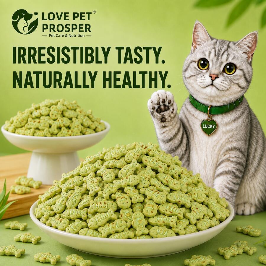 LOVE PET PROSPER cat grass biscuits product details