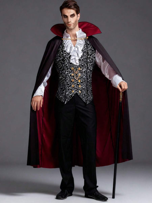 Joyfy black baroque vampire costume dress - size S