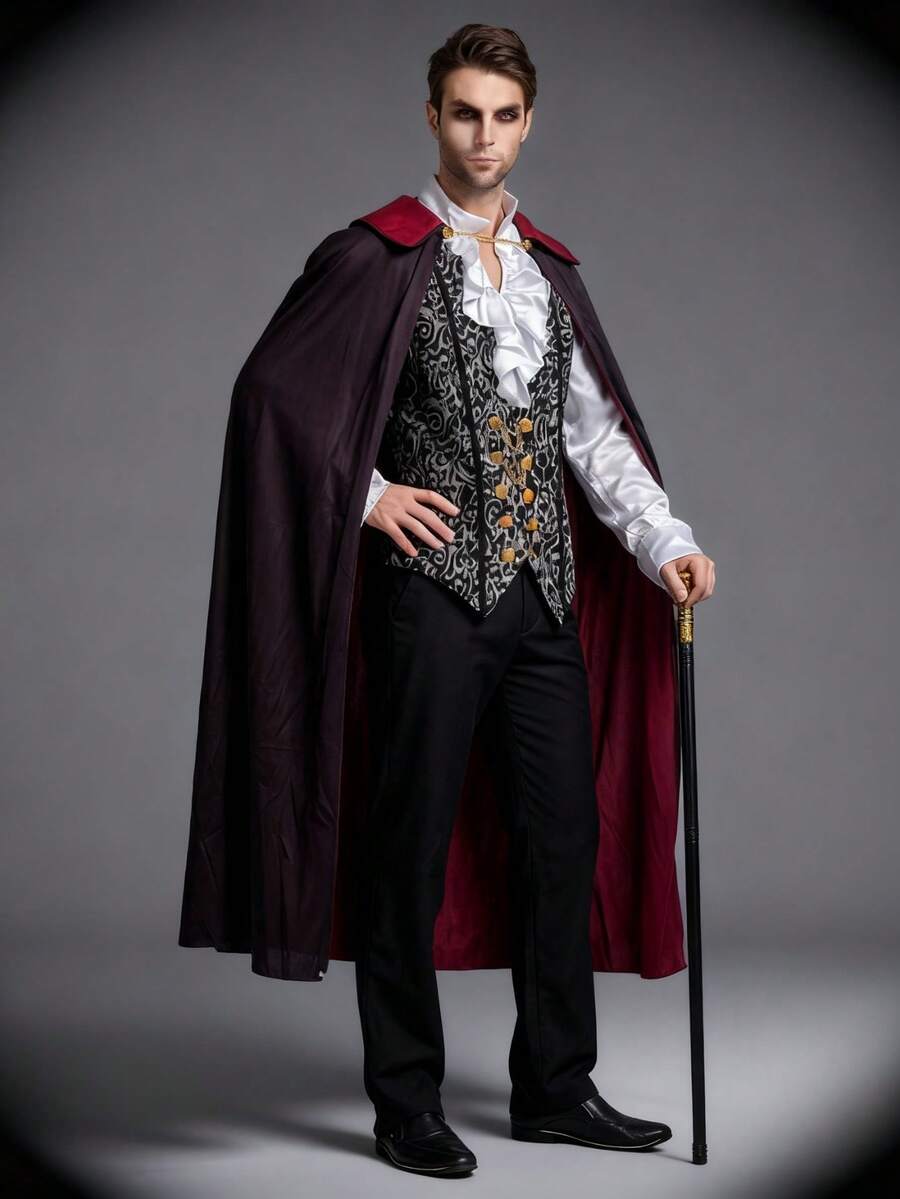 Joyfy black baroque vampire costume dress - size L