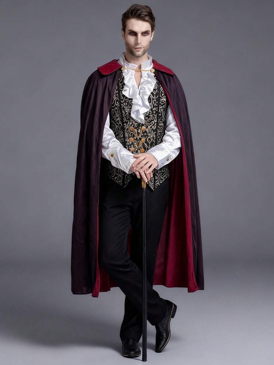 Joyfy black baroque vampire costume dress - size M