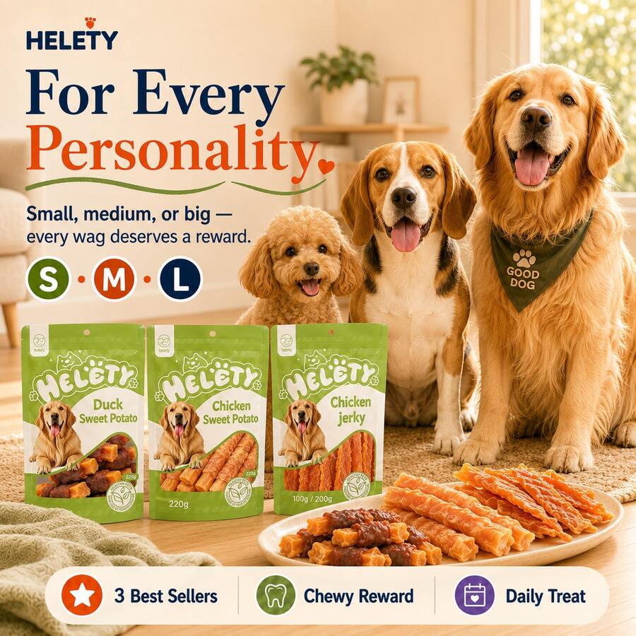 HELETY chewy dog snacks for everyday rewards