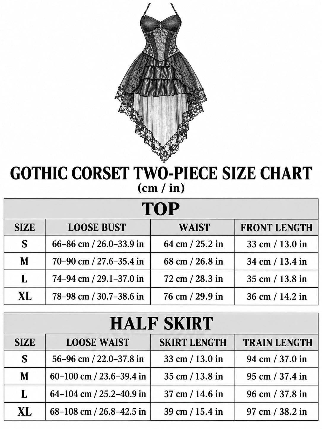Victorian Gothic High Low Dress for Women black and red vampire costume - view 2