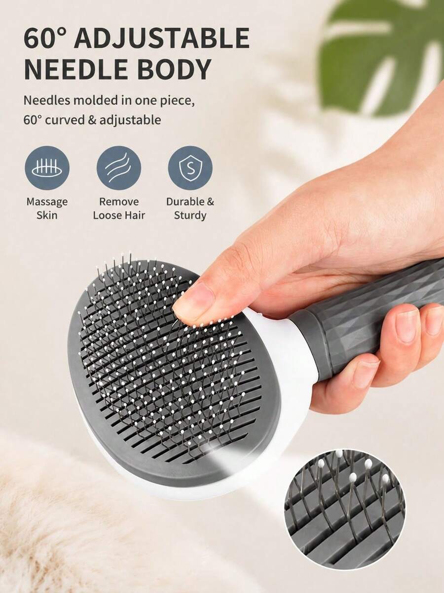 Slicker brush for dogs and cats, 7.87 x 4.33 inch size