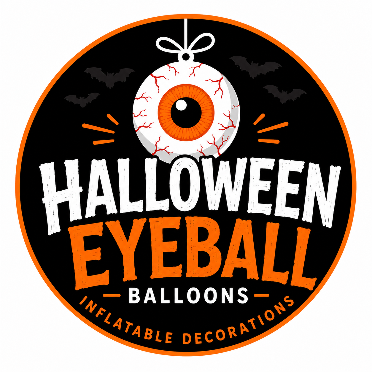 Halloween Eyeball Balloons – Spooky Inflatable Eyeball Decorations for Halloween Party, Haunted House & Yard Decor