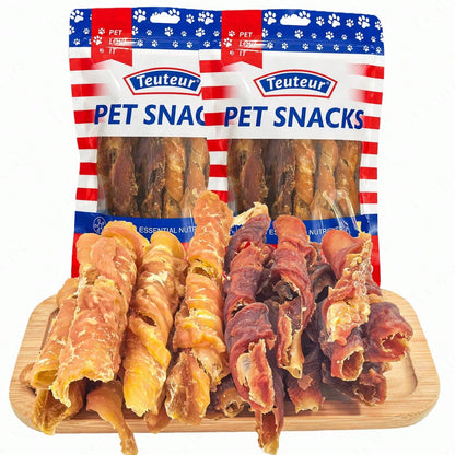 Teuteur Premium Duck Leg Dog Chews Crunchy Duck Meat Treats For Small Medium Large Dogs Long Lasting Chew Sticks For Training Rewards High Protein Natural Dog Snacks For Teeth Cleaning Puppy Adult Dogs Tasty Pet Treats
