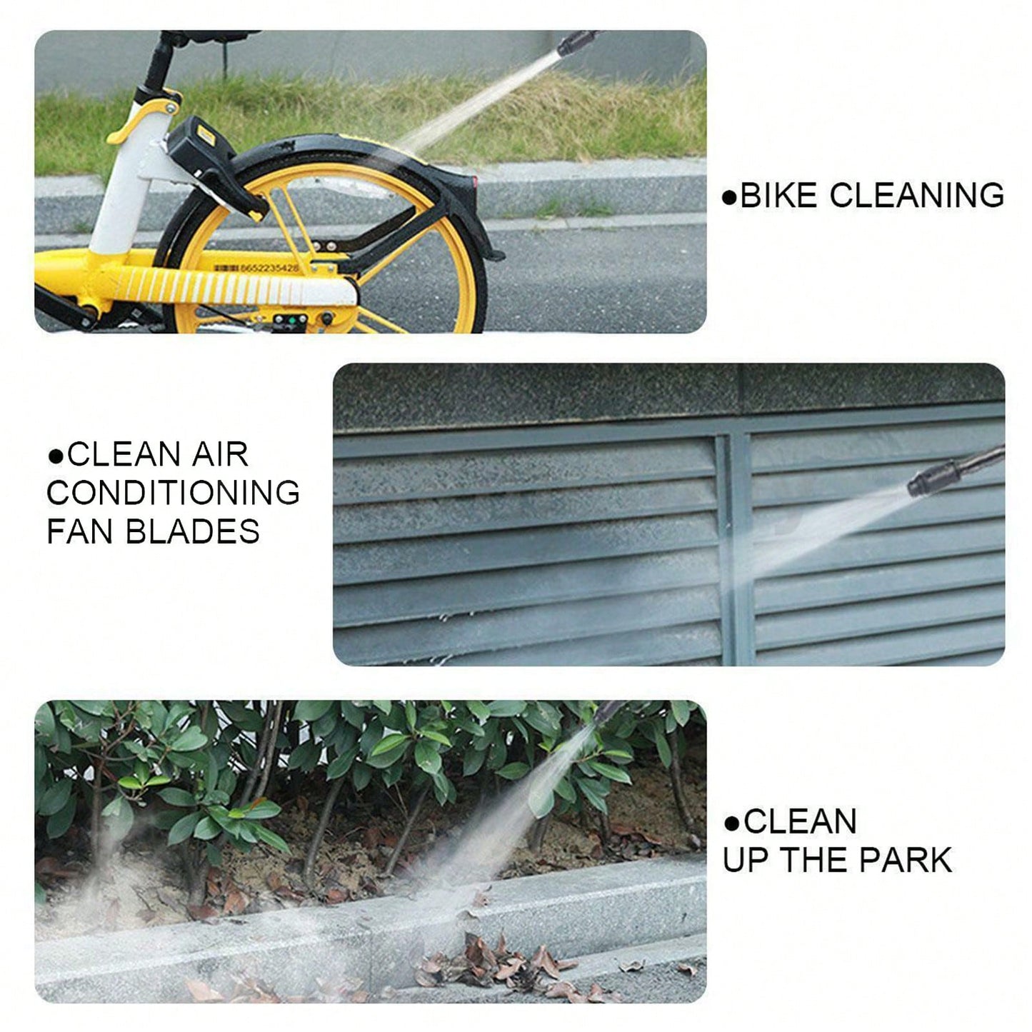 Cordless Pressure Washer, 6-In-1 Nozzle Portable Battery Powered Pressure Washer Handheld, Cordless Pressure Washer, Electric Pressure Water Gun, Handheld Car Washer Gun, Powerful, For Home, Car Washing,Garden Tools
