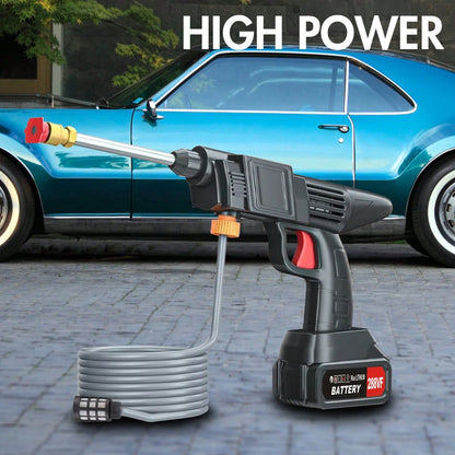 Cordless Pressure Washer, 6-In-1 Nozzle Portable Battery Powered Pressure Washer Handheld, Cordless Pressure Washer, Electric Pressure Water Gun, Handheld Car Washer Gun, Powerful, For Home, Car Washing,Garden Tools