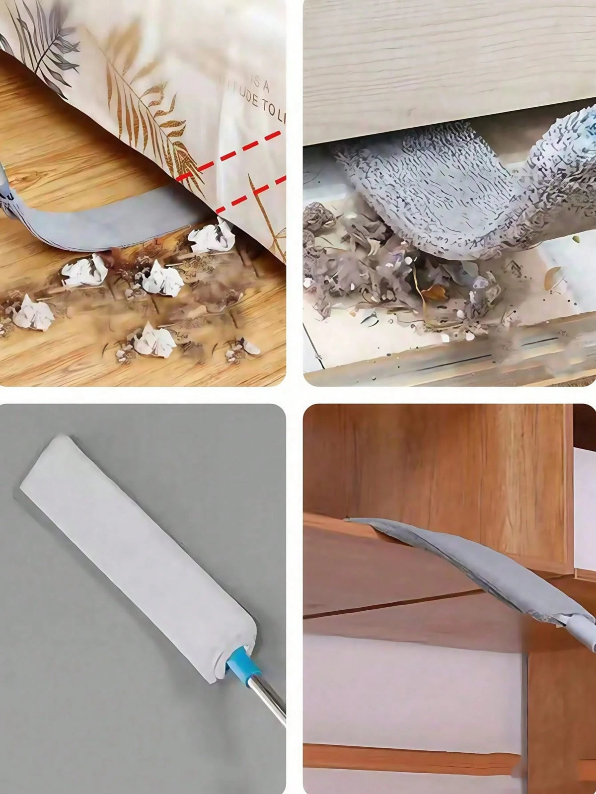 Adjustable Microfiber Cleaning Duster with Extension Pole – Retractable Dust Cleaner for Furniture, Beds, Ceilings & Hard-to-Reach Areas
