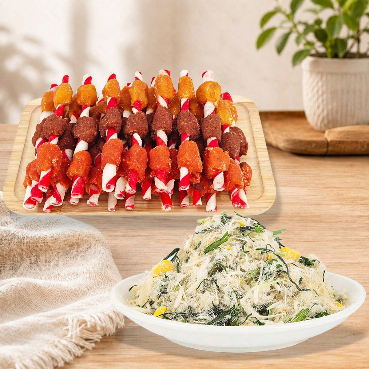 Teuteur Dog Treat Variety Pack – Chicken, Duck & Beef Jerky Snacks for Training & Daily Rewards