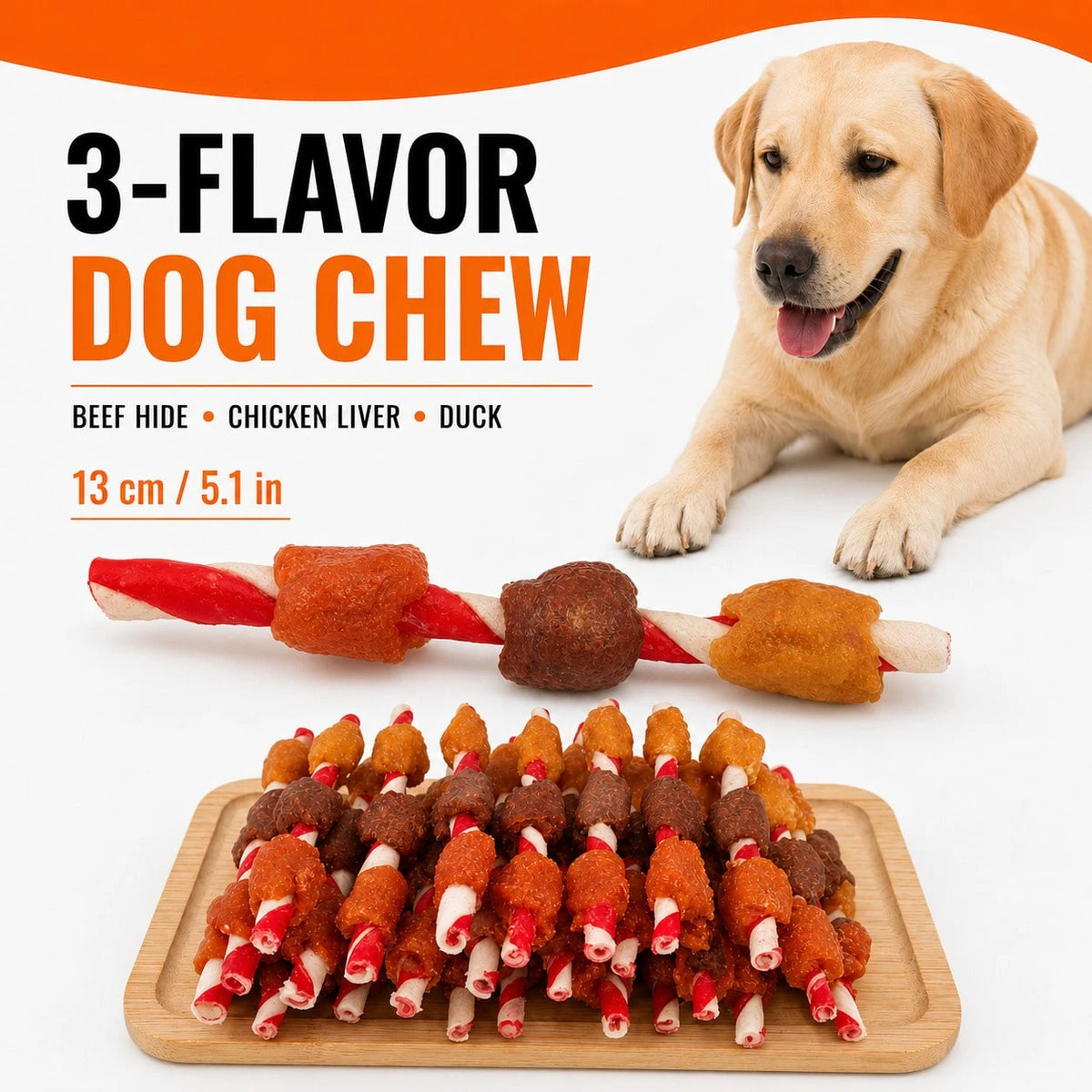 Teuteur Dog Treat Variety Pack – Chicken, Duck & Beef Jerky Snacks for Training & Daily Rewards